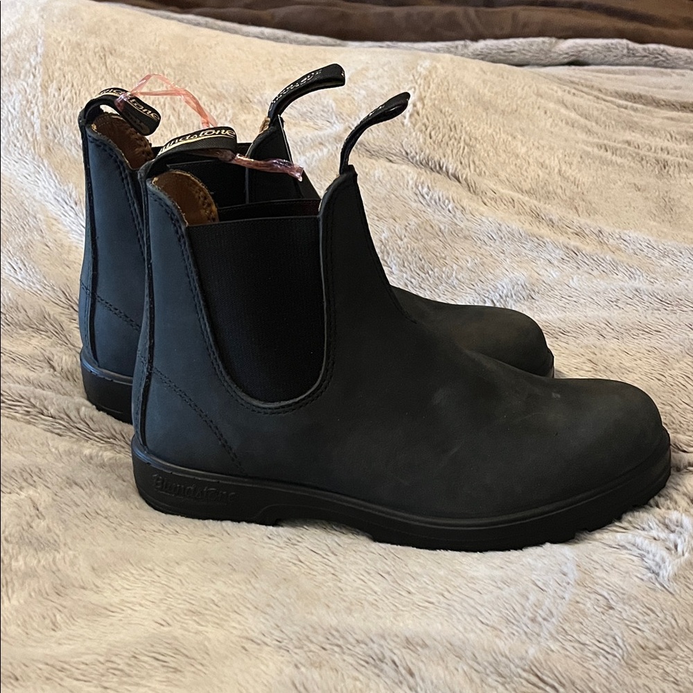 Blundstone Rustic Black Leather Chelsea Boots - Factory 2nds